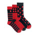 Poppy Stripe Bamboo Sock - Pack of 3