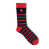 Poppy Stripe Bamboo Sock - Pack of 3
