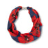 Large Poppy Blue Magnetic Scarf