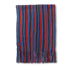 Striped Scarf with Woven Poppy Tag