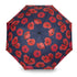 Flowing Poppies Navy Golf Umbrella