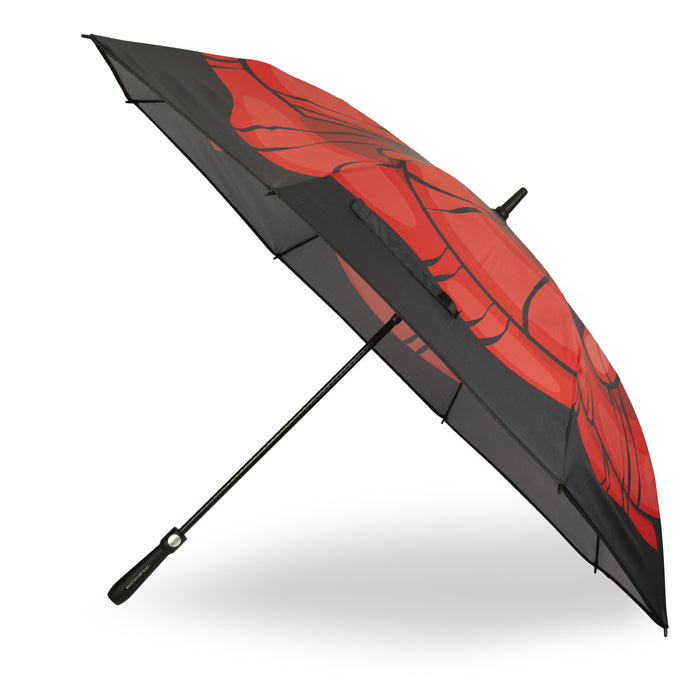 Vintage Blooming Poppy Golf Umbrella