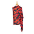 Flowing Poppies Viscose Blue Scarf