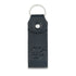 Blue Leather Loop Keyring with Debossed Poppy