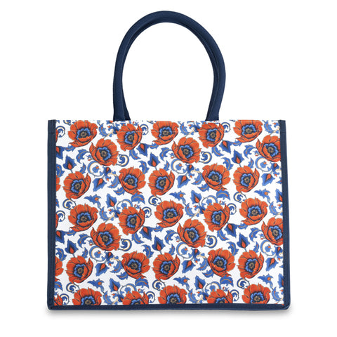 Summer Poppy Large rPET Shopper Bag