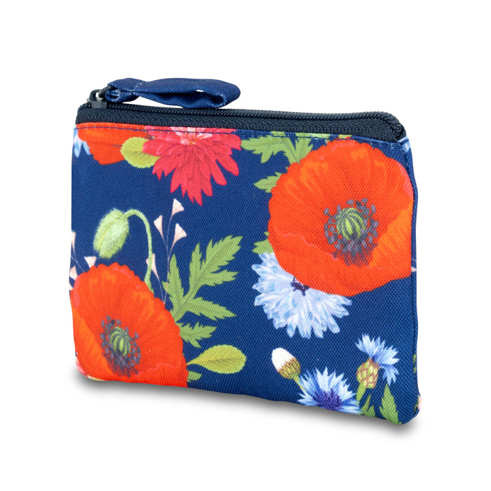 Vibrant Poppy Bloom rPET Coin Purse