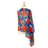 Vibrant Poppy Bloom Recycled Polyester Scarf