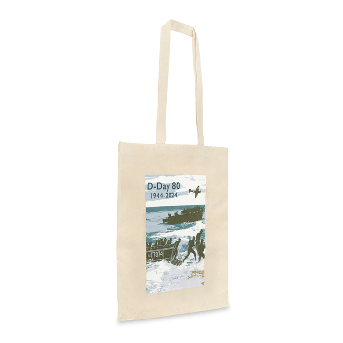 D-Day 80 Cotton Tote Bag