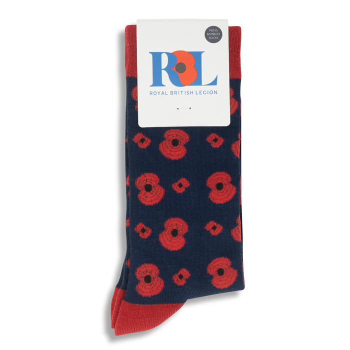 Multi Poppy Bamboo Socks