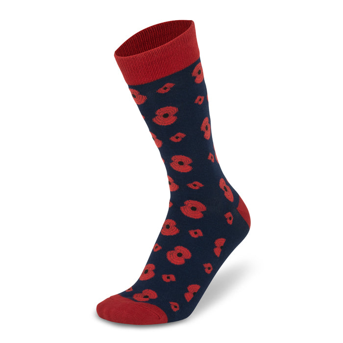 Multi Poppy Bamboo Socks