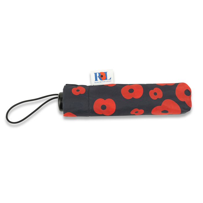 Falling Poppies rPET Compact Umbrella