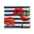 Nautical Stripe and Poppy Scarf