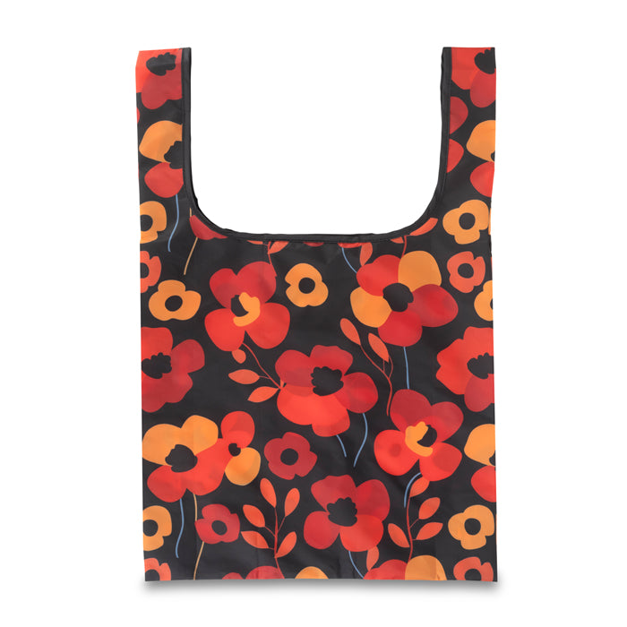Scattered Poppies rPET Foldaway Shopper Bag