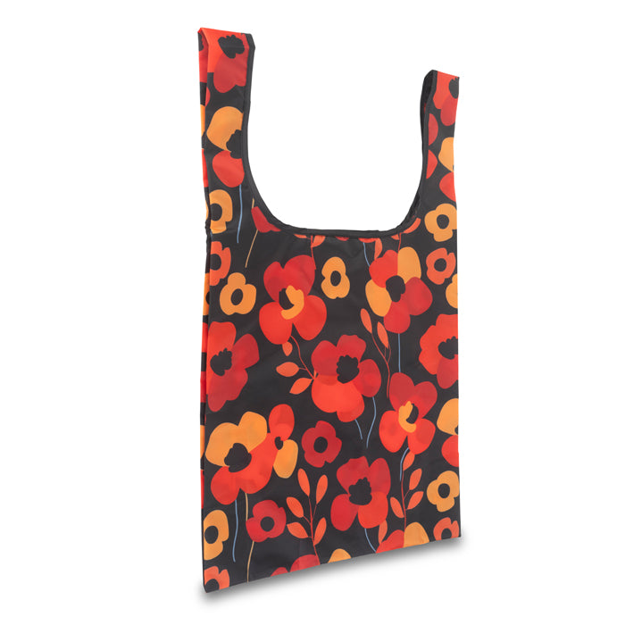 Scattered Poppies rPET Foldaway Shopper Bag
