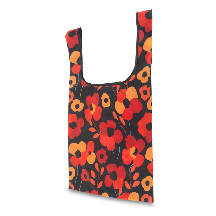 Scattered Poppies rPET Foldaway Shopper Bag