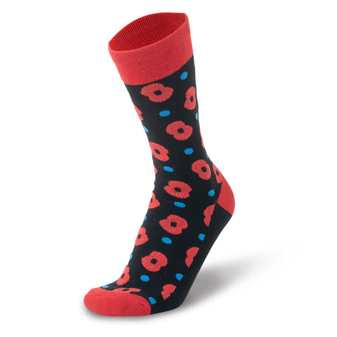 Multi Poppy & Spot Bamboo Socks