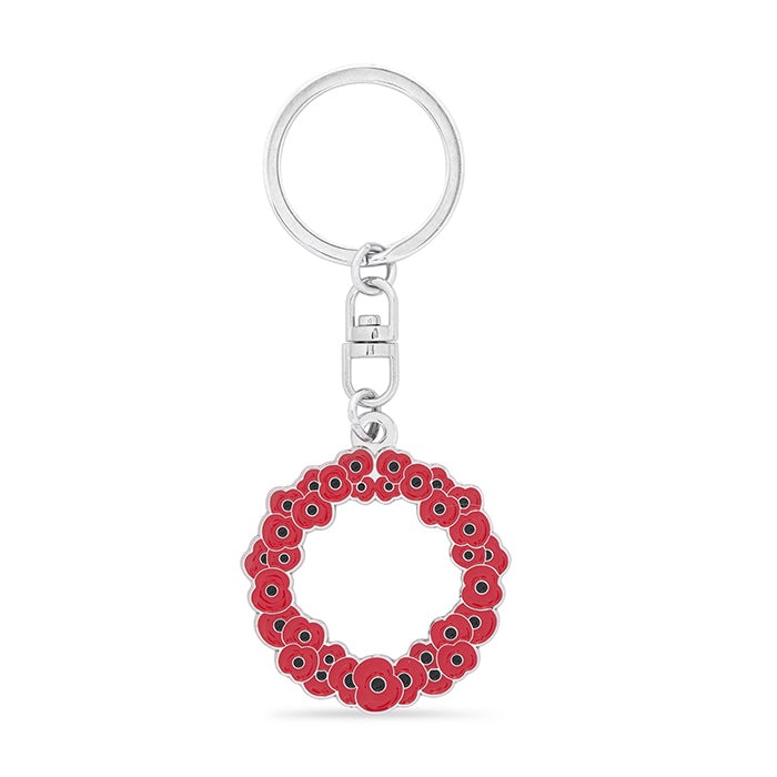 Poppy Wreath Keyring