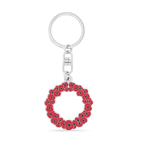 Poppy Wreath Keyring