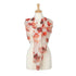 Watercolour Poppies Foil Cream Lightweight Scarf