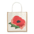 Single Poppy Juco Tote Bag