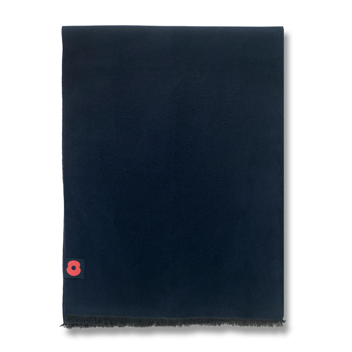 Poppy Tag Navy Soft Touch Scarf