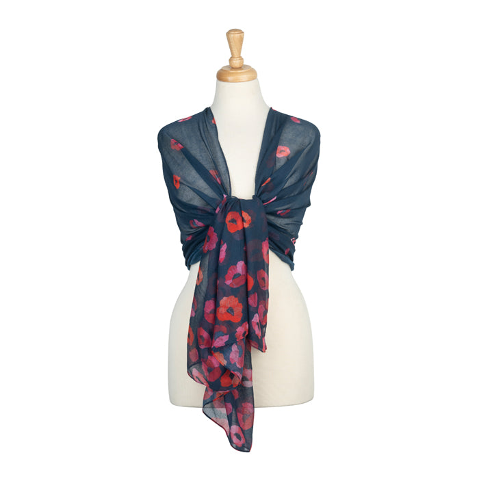 Gliding Poppies Scarf