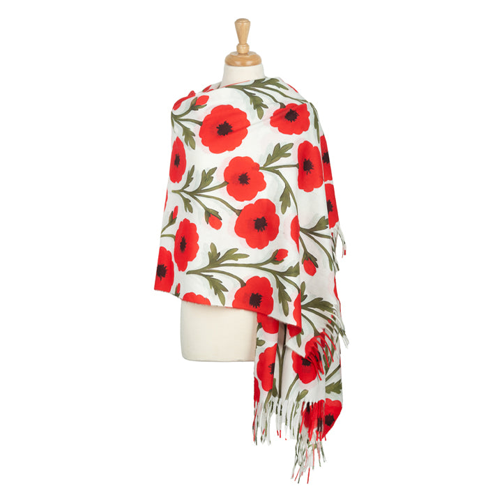 Aimes SOE Poppy Bouquet Soft Touch Scarf