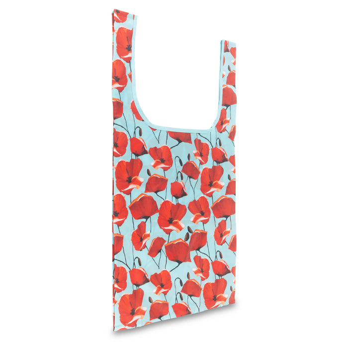Radiant Poppies rPET Foldaway Shopper Bag