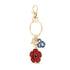 Poppy Cornflowers and Butterflies Charm Keyring