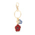 Poppy Cornflowers and Butterflies Charm Keyring