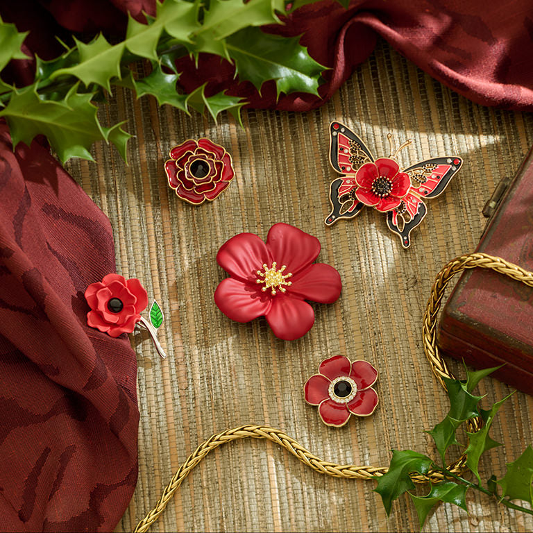 Poppy Brooches