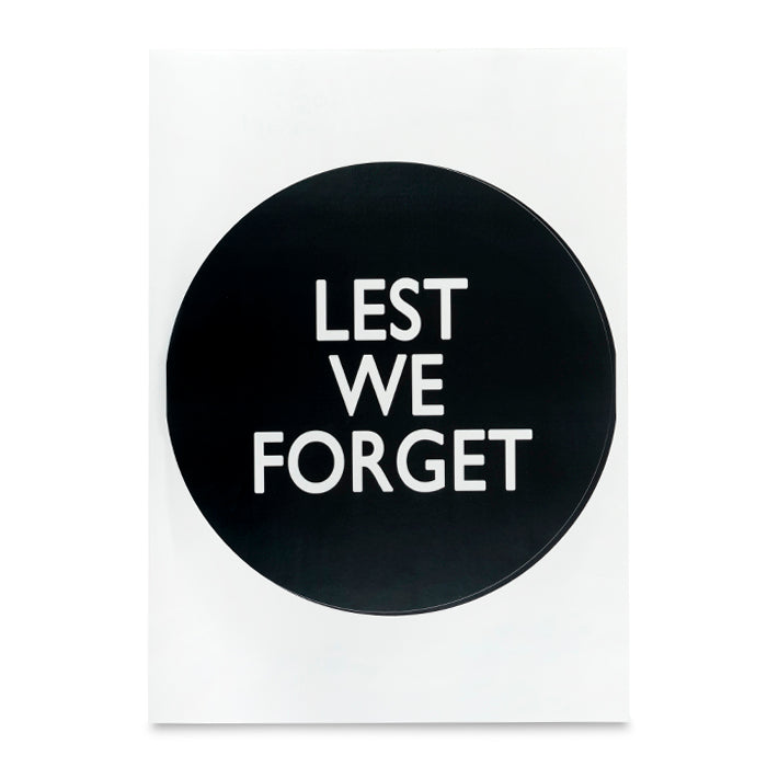 Lest We Forget Sticker Badge For Medium Wreath