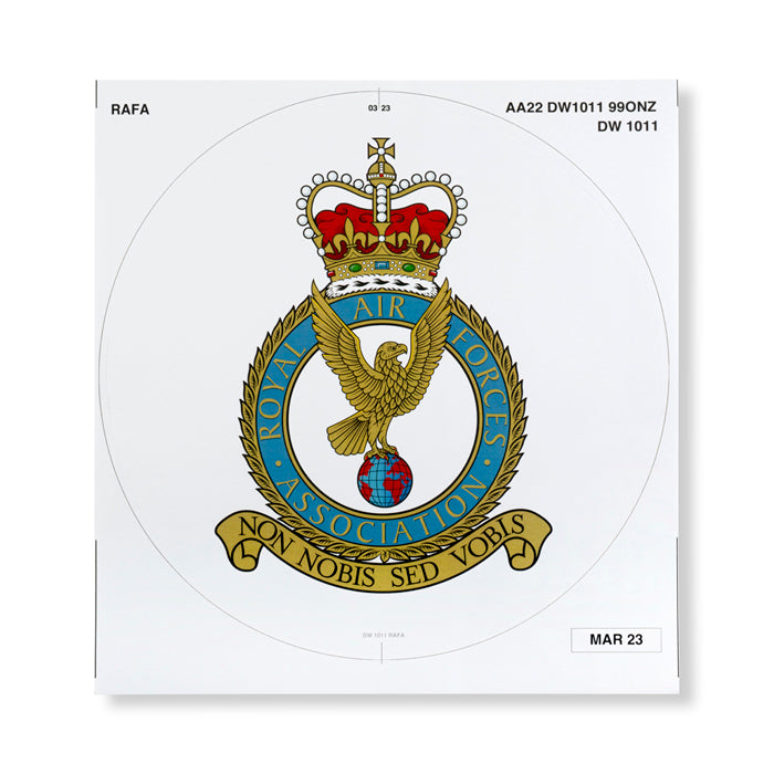 RAF Association Sticker Badge For Medium Wreath