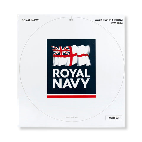 Royal Navy Crest Sticker Badge For Medium Wreath