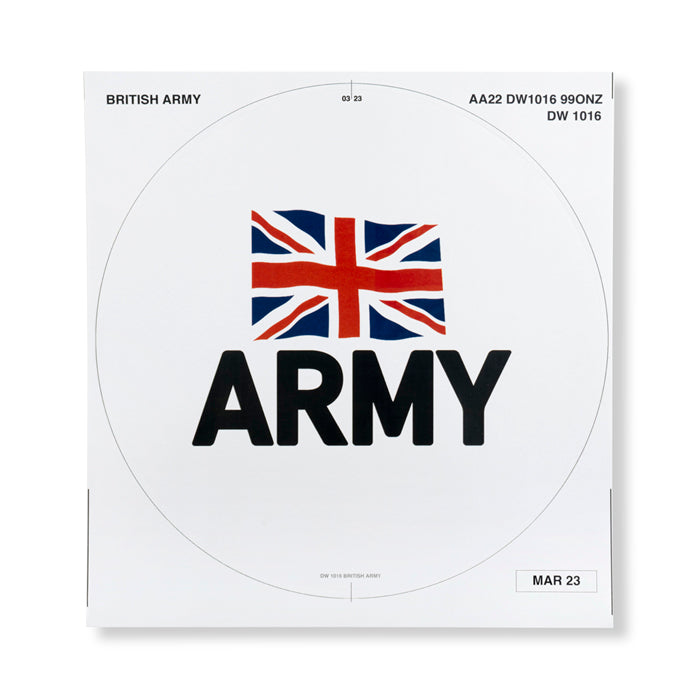 British Army Sticker Badge For Medium Wreath