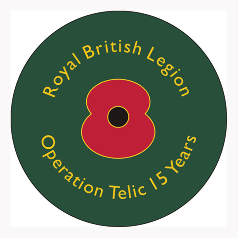 Operation Telic 15 Year Anniversary Wreath Badge