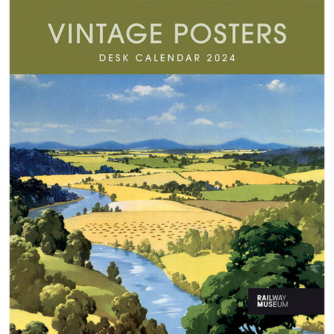 Vintage Posters Desk Calendar 2024
