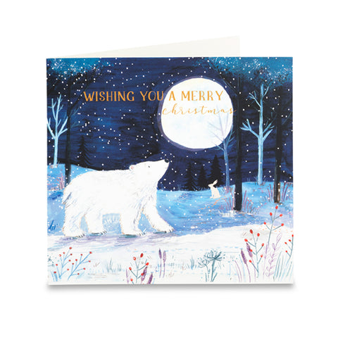 Bear and Hare Christmas Cards - Pack of 10