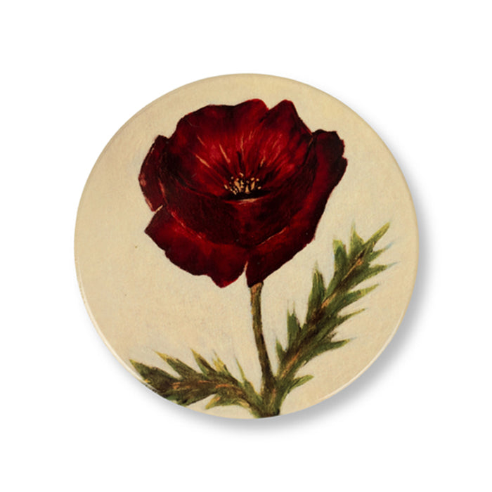 Bravo 22 Poppy Coaster - Pack of 2
