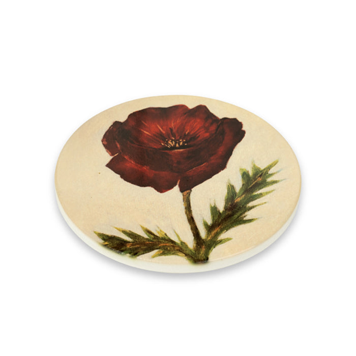 Bravo 22 Poppy Coaster - Pack of 2