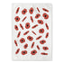 Falling Poppies Tea Towel