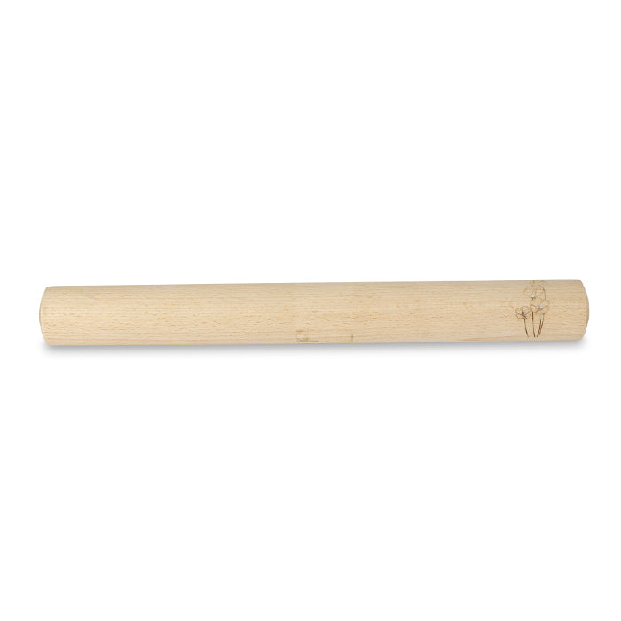 Etched Poppy Wooden Rolling Pin