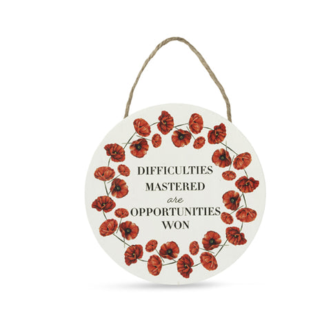 Opportunities Won Round Plaque