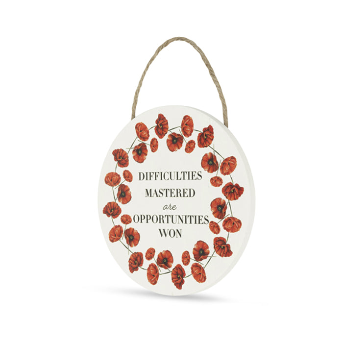 Opportunities Won Round Plaque