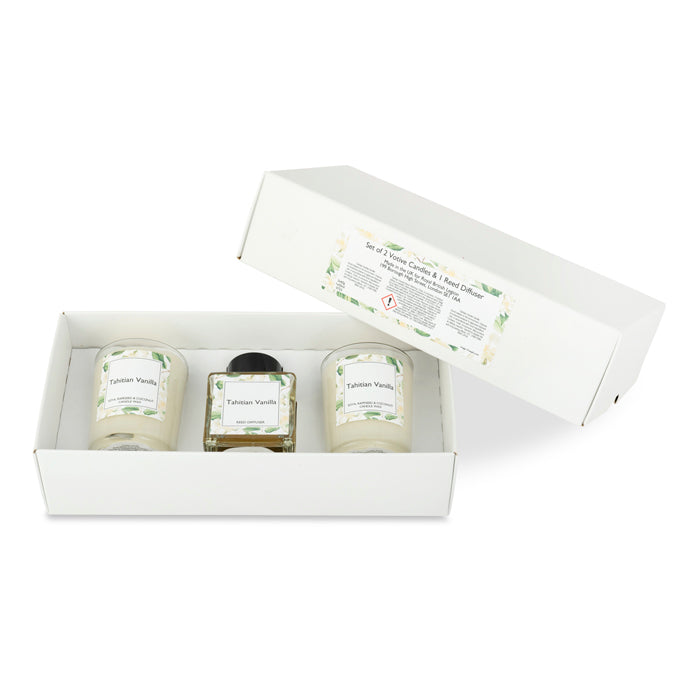 Tahitian Vanilla Candle and Diffuser Set