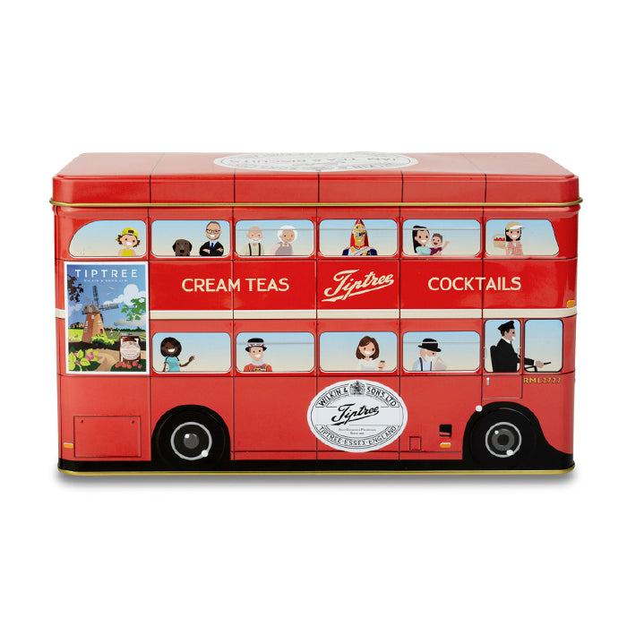 Tiptree Tea, Biscuits, and Jam Bus Tin Set