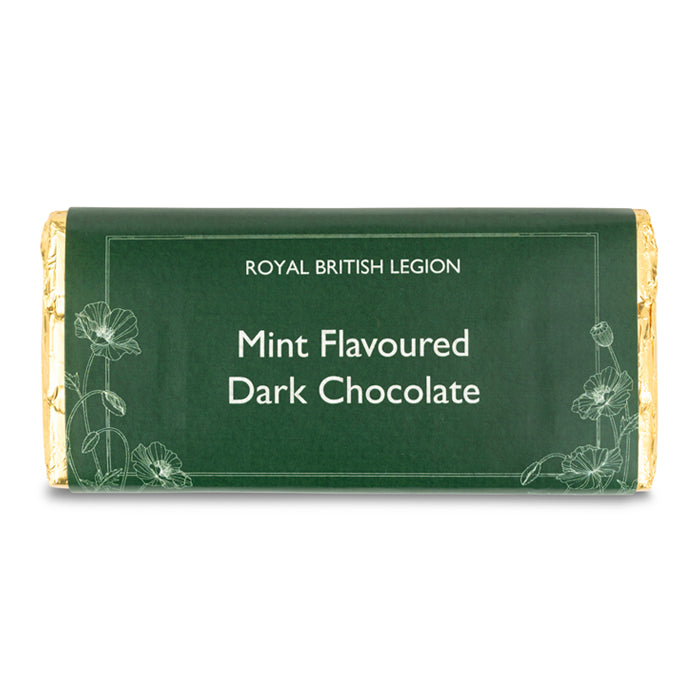 Royal British Legion Luxury Mint Dark Chocolate Bar