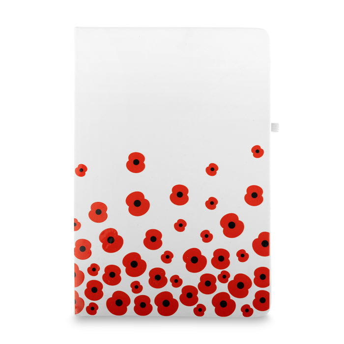 Royal British Legion Falling Poppies A5 Notebook | Poppy Shop UK