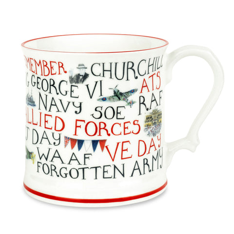 World War II Bone China Commemorative Mug