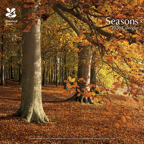 National Trust Seasons Wall Calendar 2026
